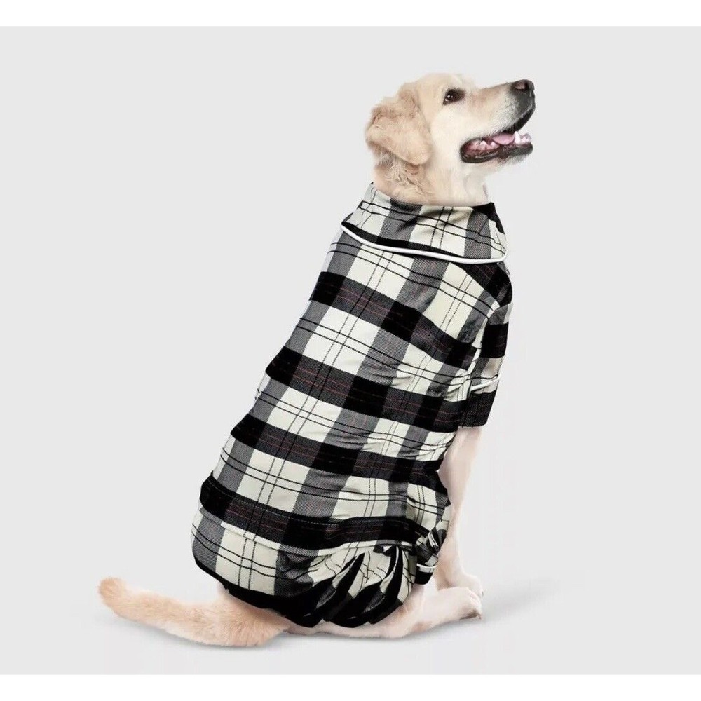 Wondershop Target Dog Pajamas  Plaid Black Red White XS NEW